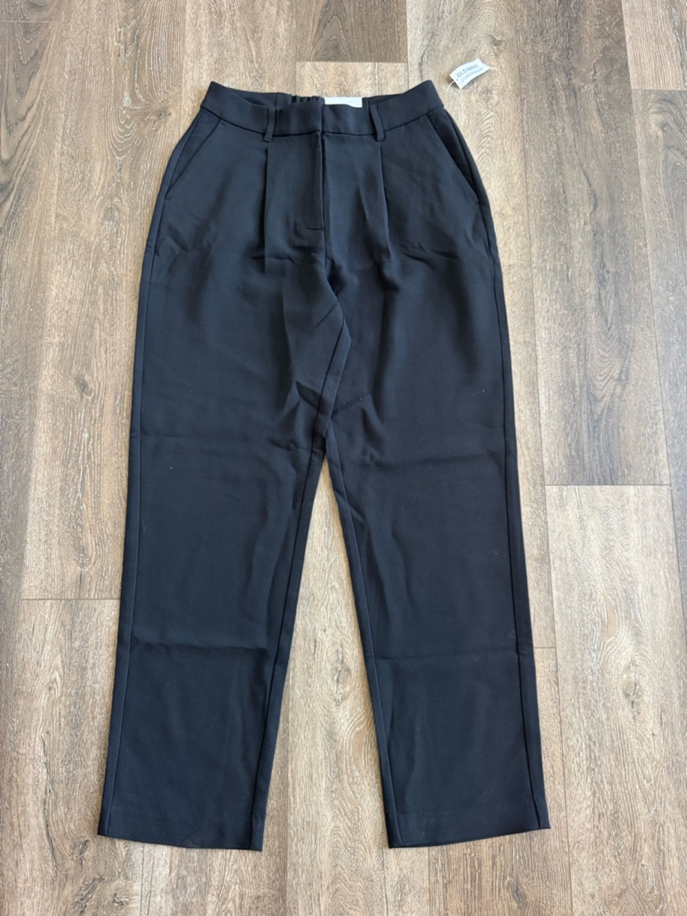 Old Navy Black High-Waist Tailored Trousers